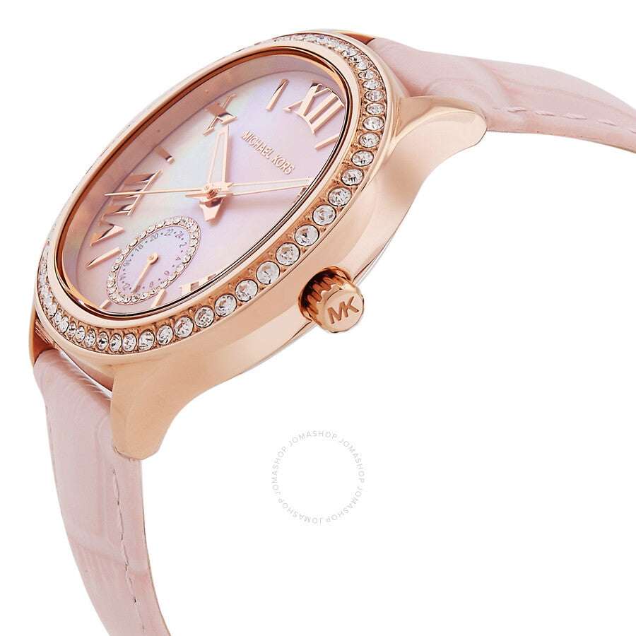 Michael Kors Sage Pave Mother of Pearl Dial Ladies Watch MK4820