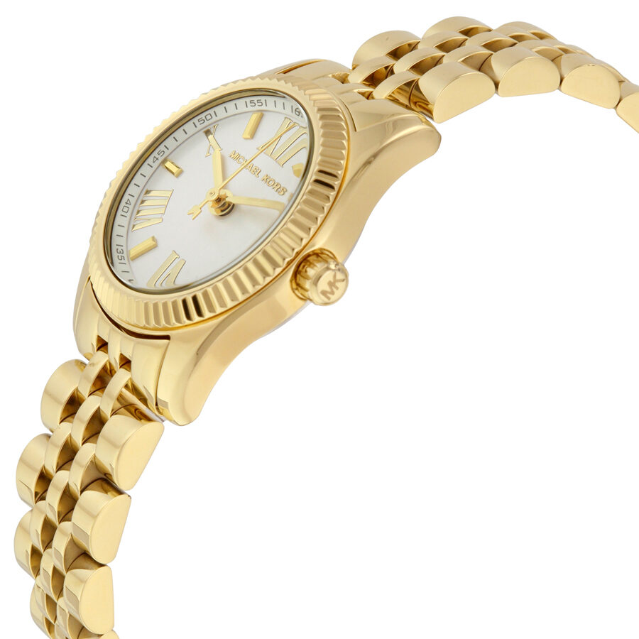 Michael Kors Silver Dial Gold-tone Stainless Steel Ladies Watch MK3229
