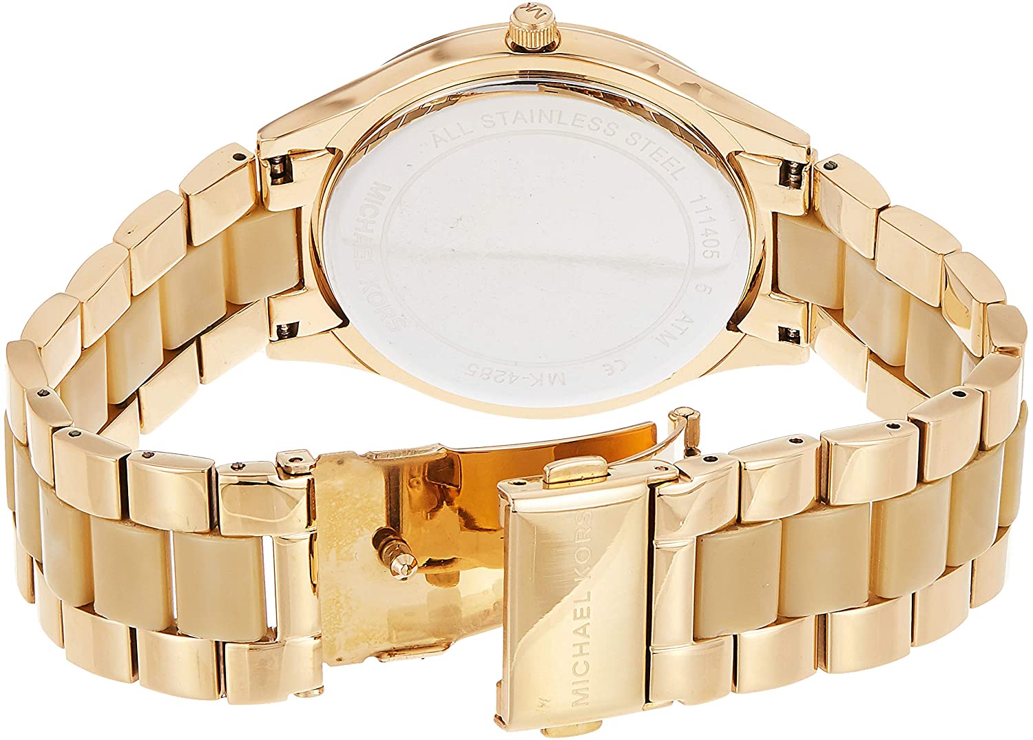 Michael Kors Slim Runway All Reloj dorado para mujer MK4285