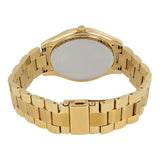 Michael Kors Slim Runway Reloj para mujer con esfera negra y tono dorado MK3478