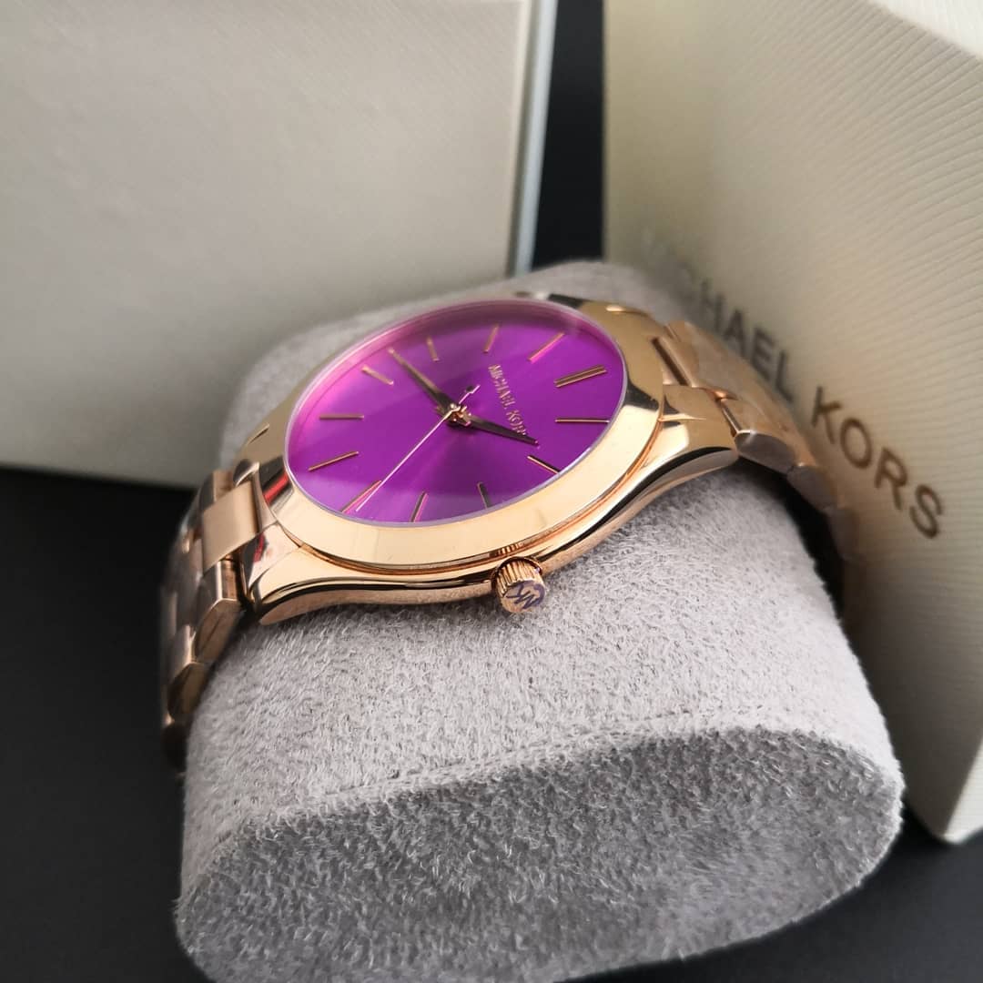 Michael Kors Slim Runway Reloj de mujer en oro rosa MK3293