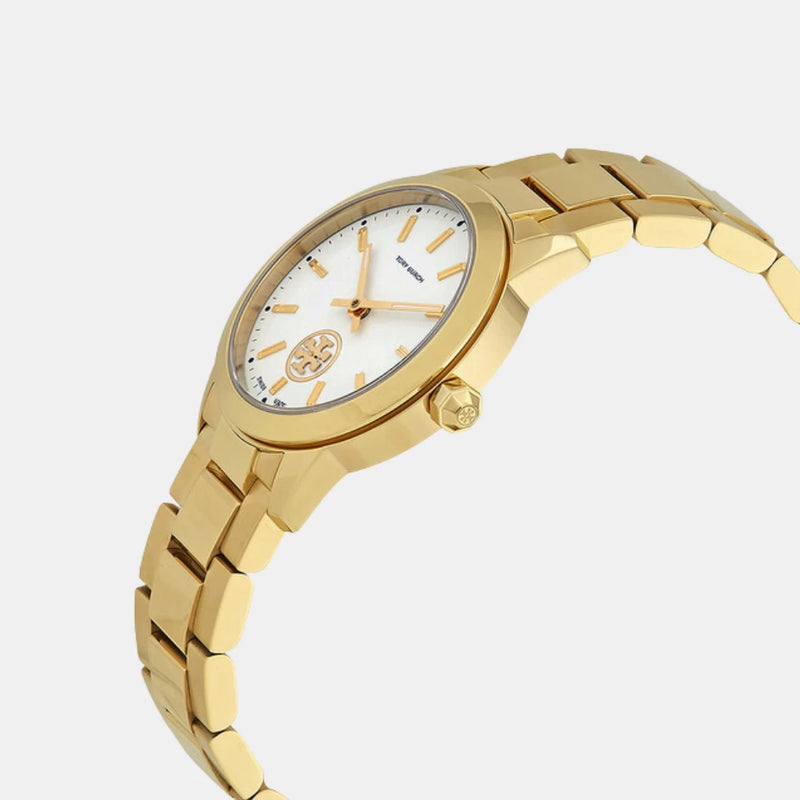 Tory Burch Yellow Gold Collins White Dial Watch  Women's Watch TBW1300 - Image 2