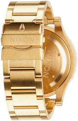 Reloj Nixon 48-20 Chrono Blue Dial Gold PVD para hombre A486-1922