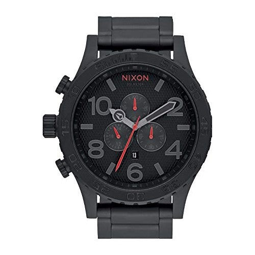 Reloj Nixon 51-30 Chrono Negro Rojo Hombre A083-2298