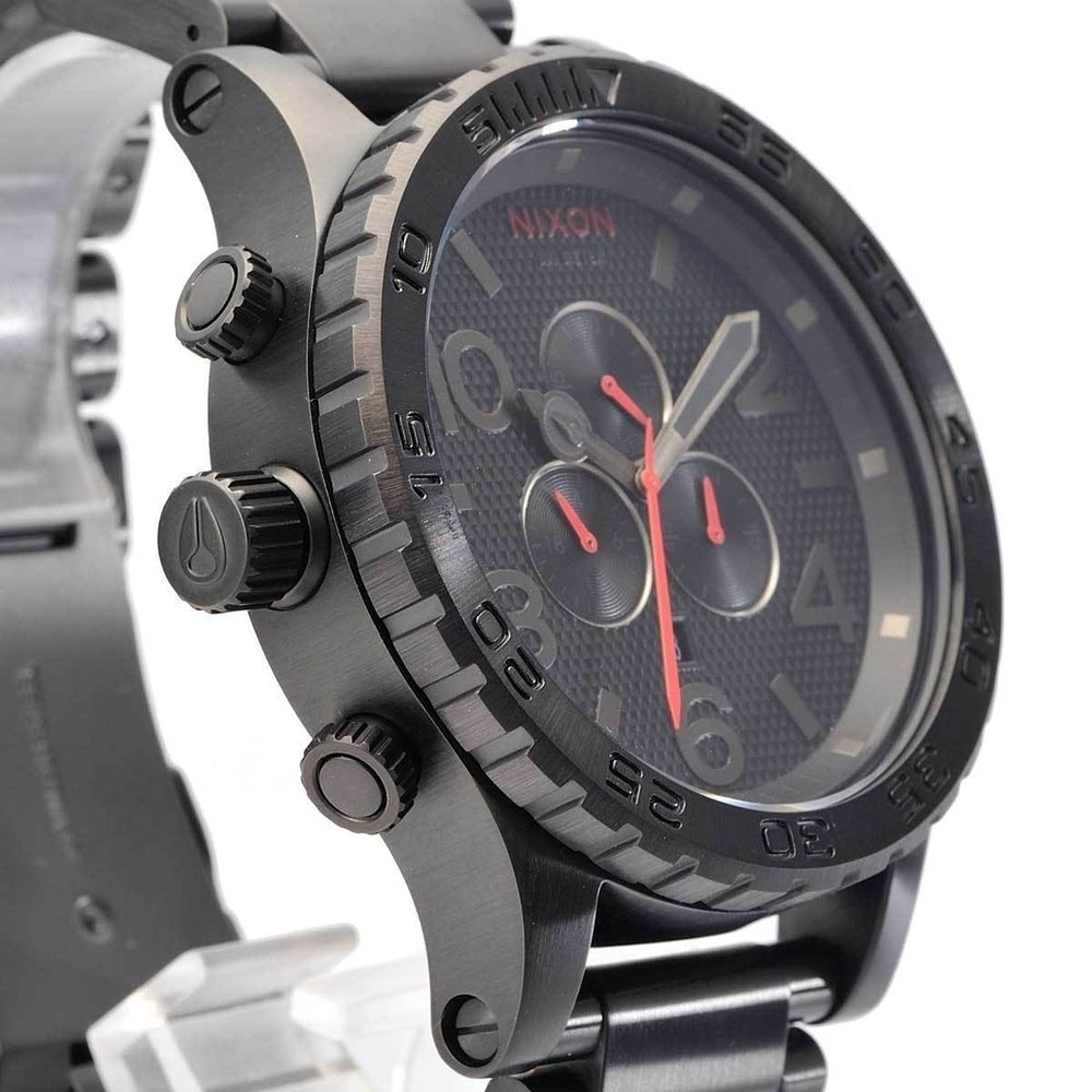 Reloj Nixon 51-30 Chrono Negro Rojo Hombre A083-2298