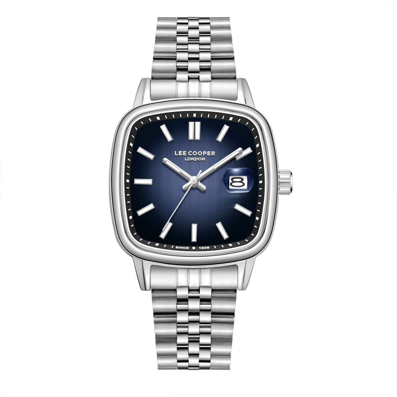 ساعة لي كوبر الفضية للرجال LC08306.390