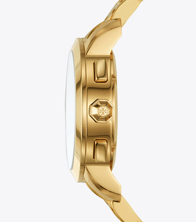 Tory Burch Gold Stainless Steel Chronograph Women's Watch TBW1032 - Image 3