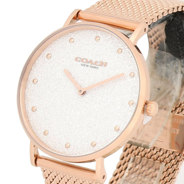 Coach Perry - Reloj de cuarzo para mujer, esfera blanca y plateada, 14503631