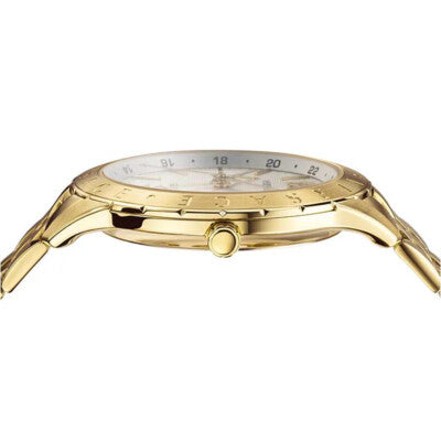 Versace Univers Quartz White Dial Gold Steel Strap Watch for Men - VEBK00518 VEBK00518 - Image 4