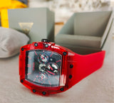 Reloj Hombre Guess Caja Roja Silicona GW0203G5