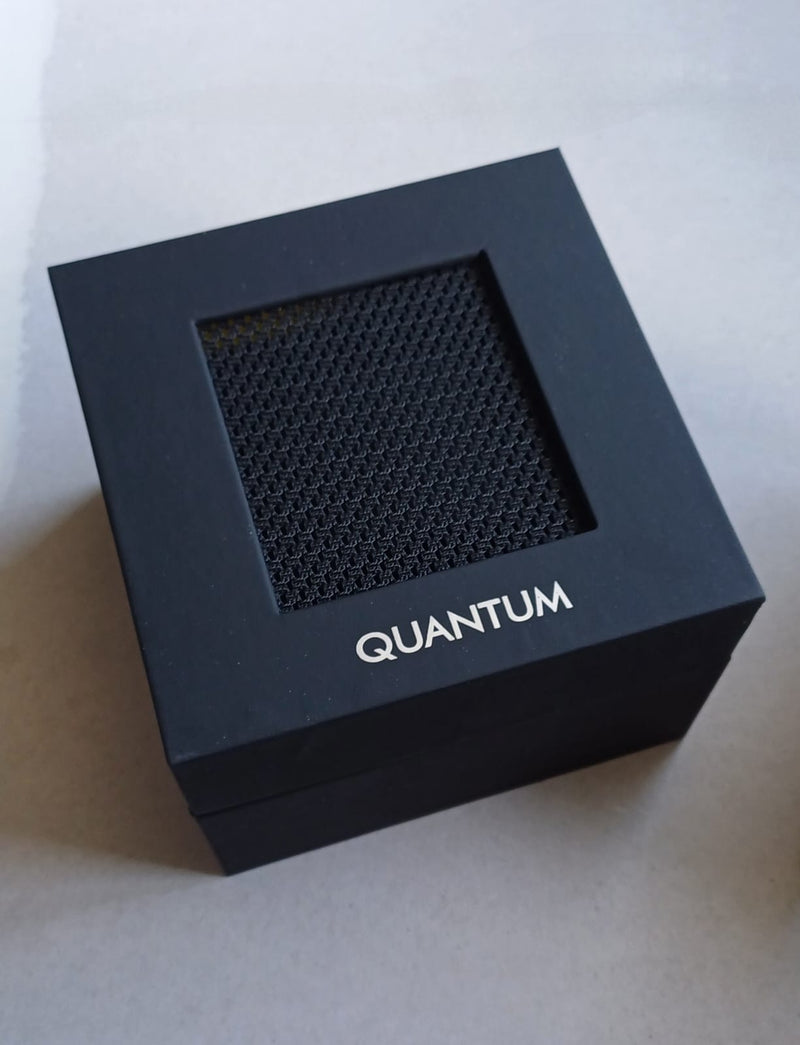 Quantum Men's Black Chronograph Silicone Strap Watch – HNG893.851