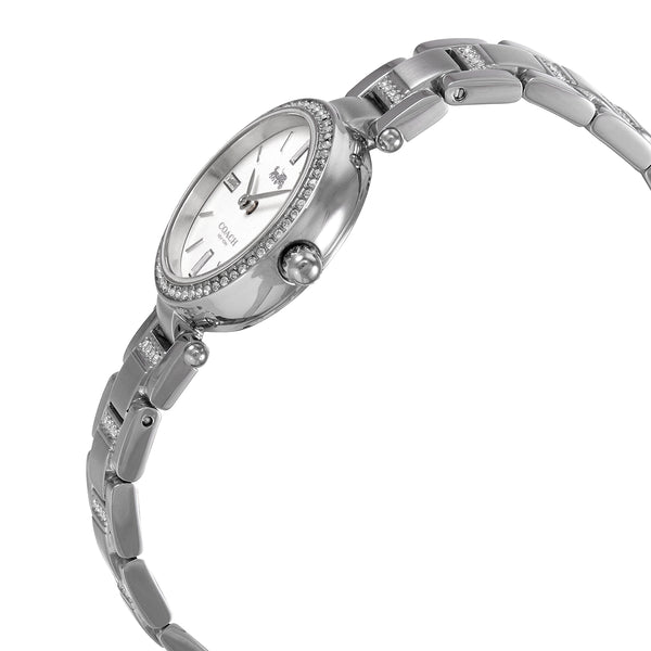 Coach Park Reloj de cuarzo con esfera blanca para mujer 14503097