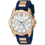 Guess Intrepid 2 multifunción cuarzo esfera blanca señoras reloj W0325L8