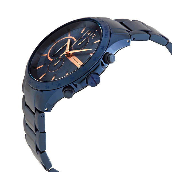 Armani Exchange Hampton Reloj cronógrafo de cuarzo con esfera azul para hombre AX2430