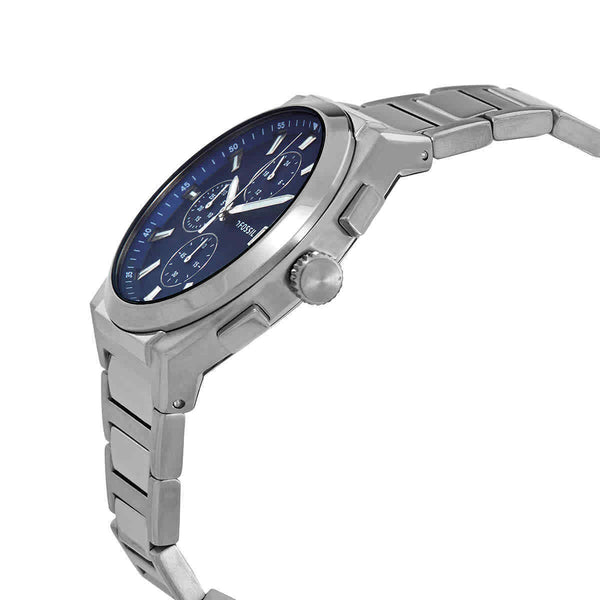 Fossil Everett Reloj cronógrafo de cuarzo con esfera azul para hombre FS5795