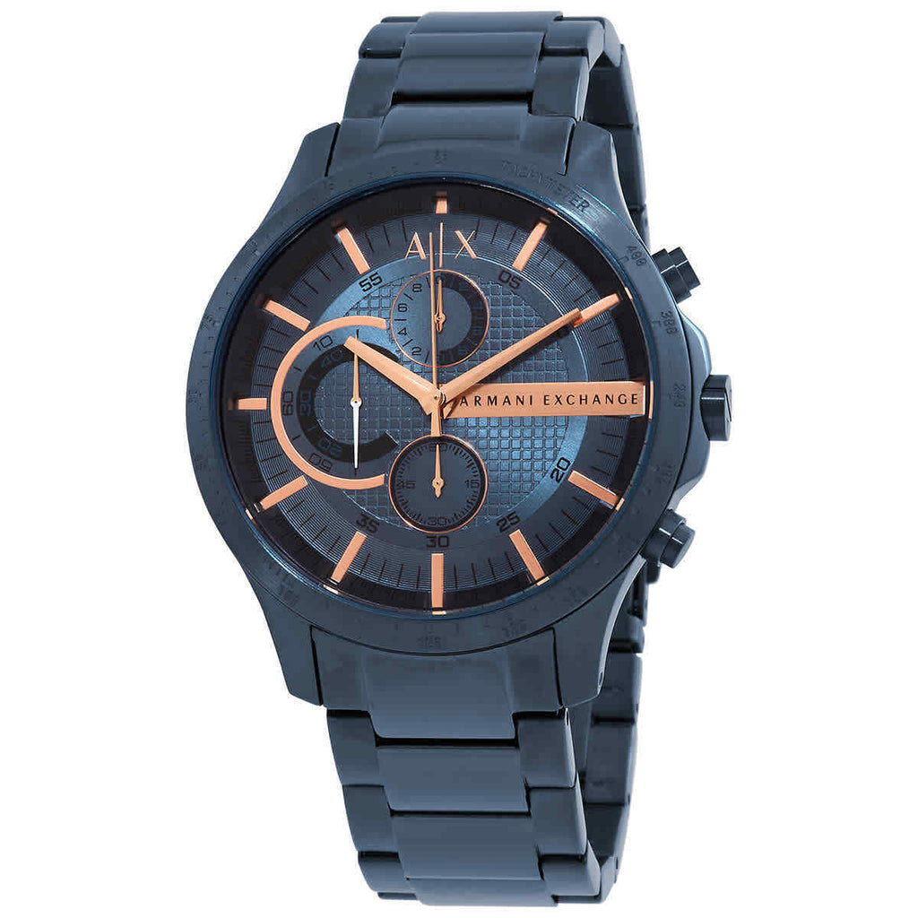 Armani Exchange Hampton Watches AX243 Watch – America of Chronograph Quartz Men\'s Dial Blue