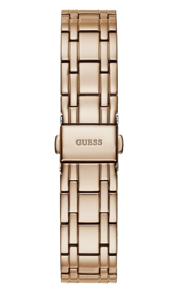 Reloj Guess Crystalline White Dial Rose Gold Mujer GW0114L3