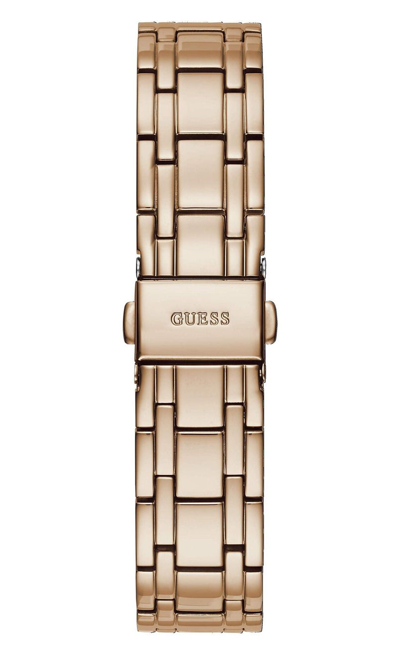 Reloj Guess Crystalline White Dial Rose Gold Mujer GW0114L3