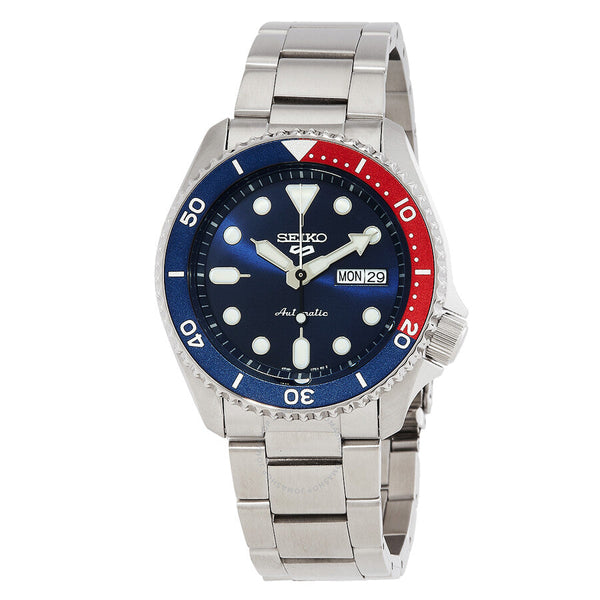 Seiko 5 Sports Automatic Blue Dial Pepsi Bezel Men's Watch SRPD53K1
