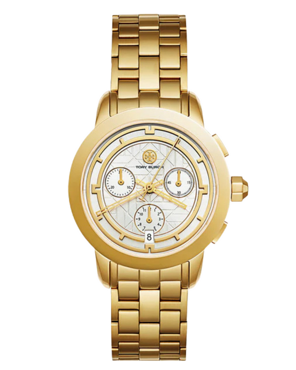 Tory Burch Gold Stainless Steel Chronograph Women's Watch TBW1032