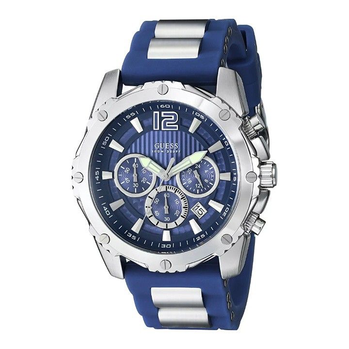 Reloj Guess Sport Hombre Correa Silicona Bicolor W0167G3