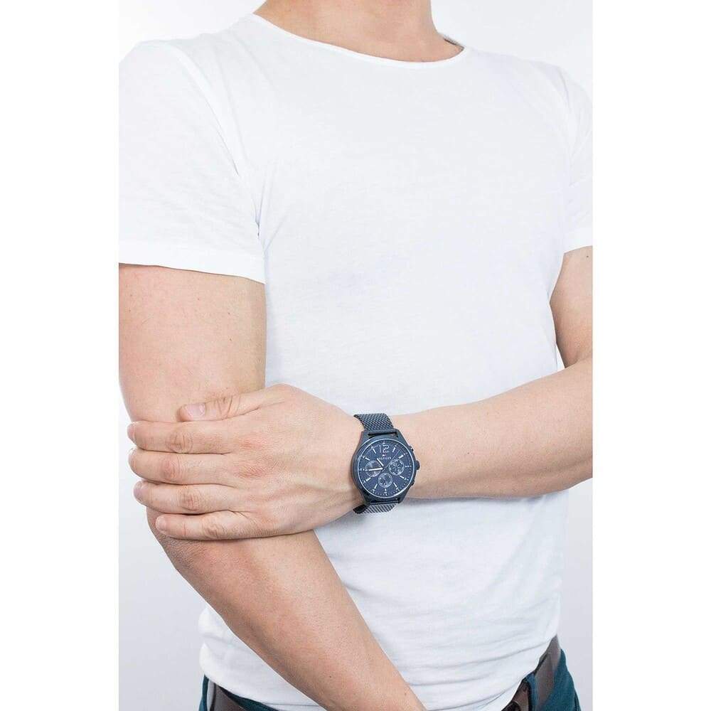 Tommy Hilfiger Reloj cronógrafo azul para hombre 1791471