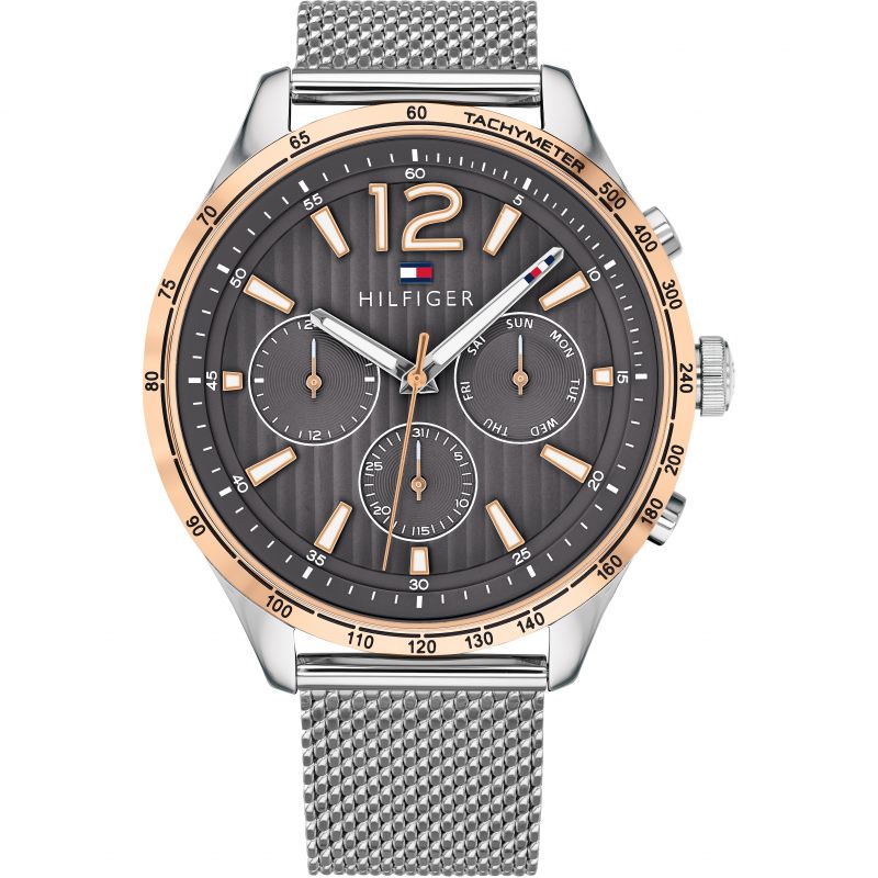 Tommy Hilfiger Reloj cronógrafo con esfera gris para hombre 1791466