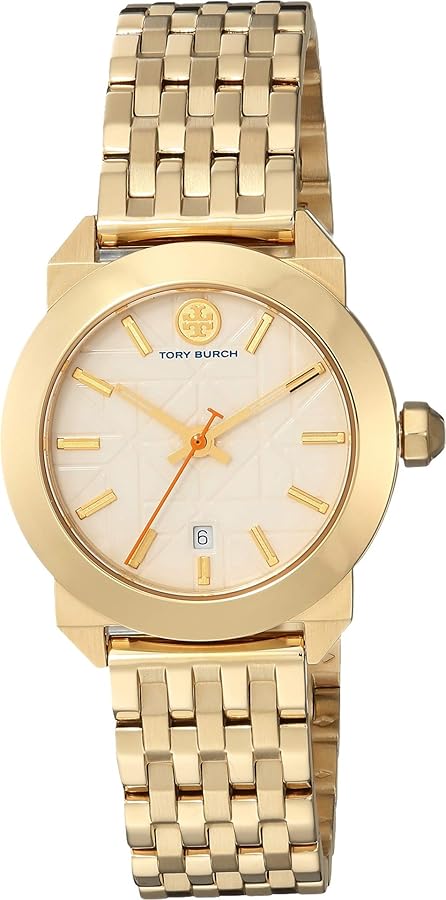 Tory Burch Whitney Ivory Dial Gold-tone Stainless Steel  Women's Watch TBW8000