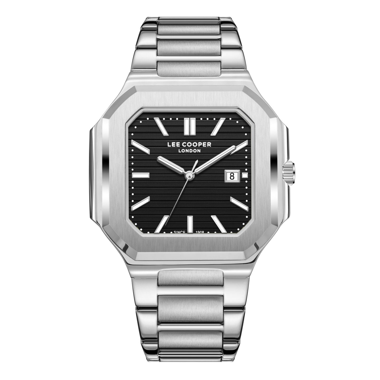 ساعة لي كوبر الفضية للرجال LC08269.360