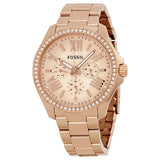 Reloj Fossil Cecile multifunción con esfera rosa para mujer AM4483