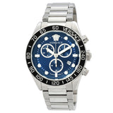 Versace Greca Dome Chronograph Quartz Blue Dial Men's Watch - VE6K00323