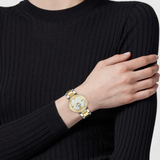 Versace Reve Analog White Dial Two Tone Steel Strap Women's Watch - VE8B00724
