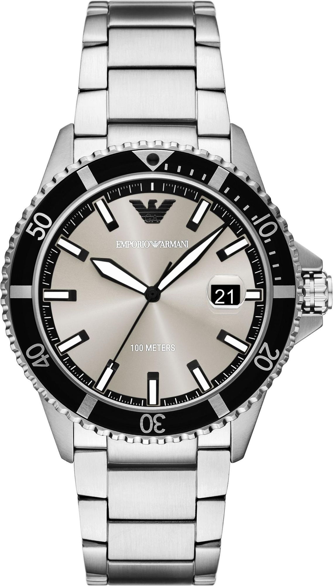 World Explorer Three-Hand Date Stainless Steel AR11683