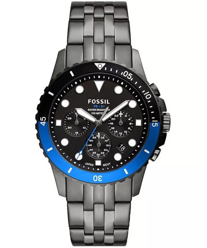 Fossil FB-01 Chronograph Quartz Black Dial Men's Watch FS5835