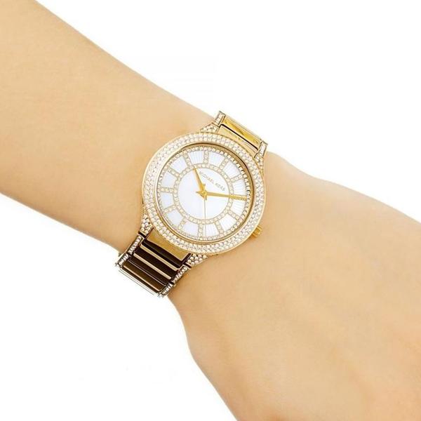 Michael Kors Kerry Mother of Pearl Dial Gold-tone Ladies Watch MK3312