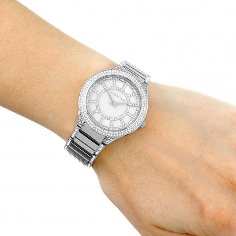 Michael Kors Kerry Mother Pearl Dial Silver Ladies Watch MK3311 - Watches of America #4