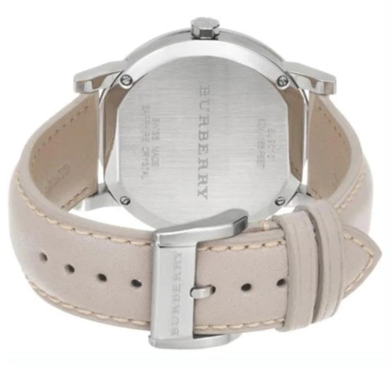 Burberry Men's Large Check Tan Leather Strap Men's Watch BU9010 - Watches of America #3