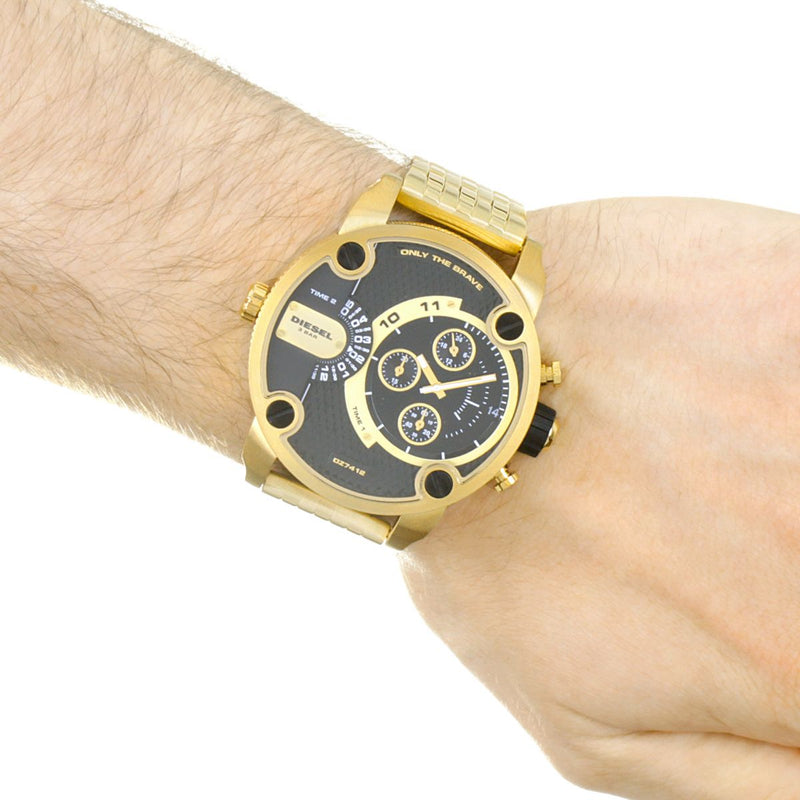 Diesel Little Daddy Chronograph Quartz Black Dial Men's Watch DZ7412