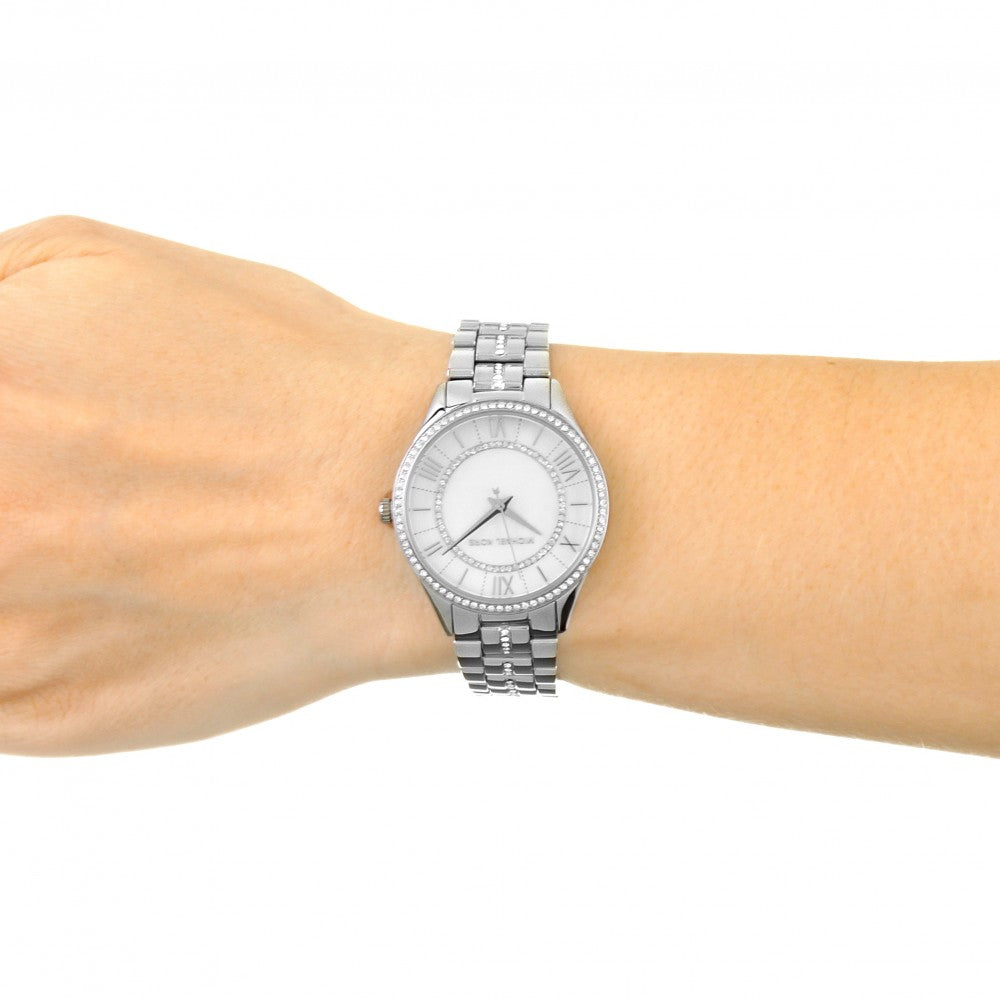 Michael kors lauryn watch silver hotsell