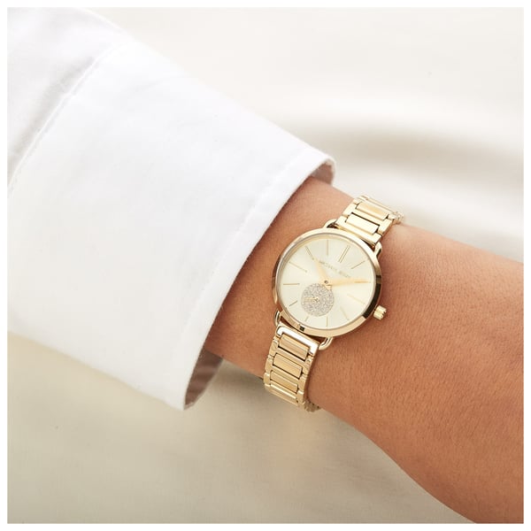 Michael Kors Portia Gold Tone Women's Watch MK3838 - Watches of America #3