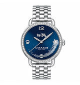 Coach Glitz Blue Dial Stainless Steel Women's Watch  14502693 - Watches of America