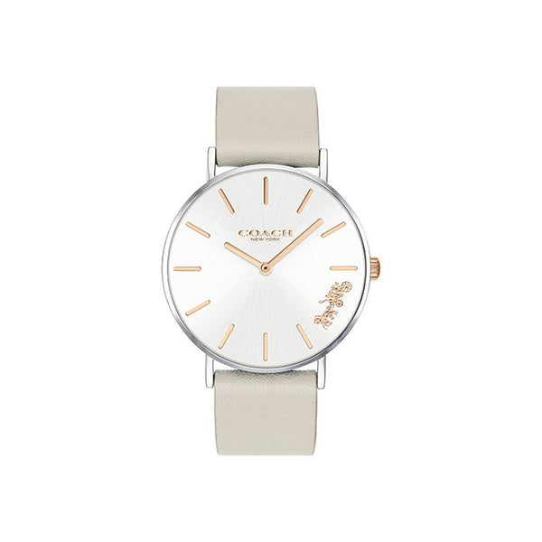 Coach Perry Silver White Women's Watch  14503116 - Watches of America