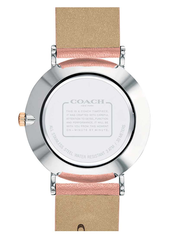 Coach Perry Quartz Peach Mother of Pearl Dial Ladies Watch 14503244