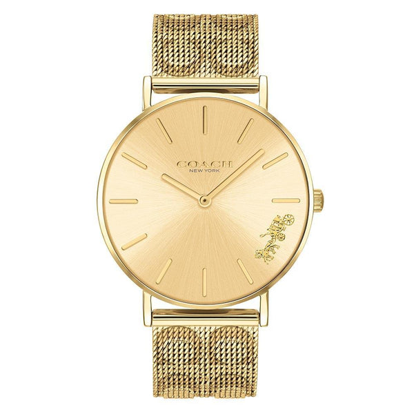 Coach Perry Gold Mesh Women's Watch  14503342 - Watches of America