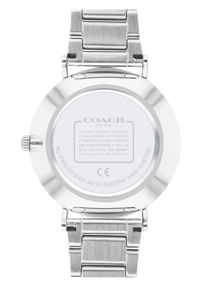 Coach Perry Reloj de mujer con esfera plateada 14503344