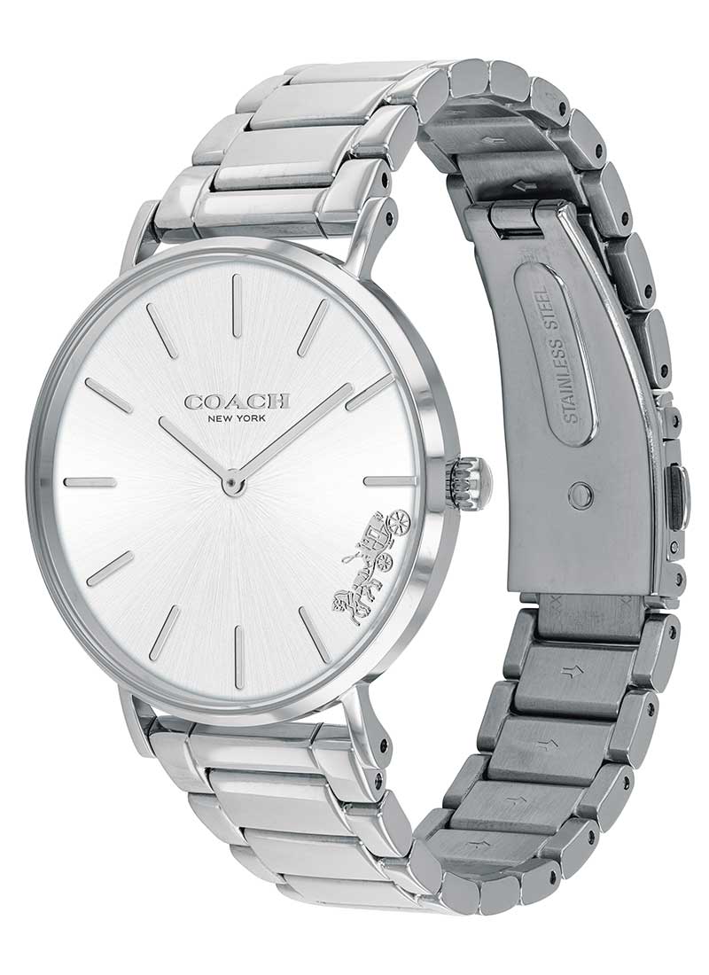 Coach Perry Reloj de mujer con esfera plateada 14503344