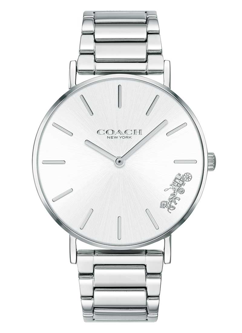 Coach Perry Reloj de mujer con esfera plateada 14503344