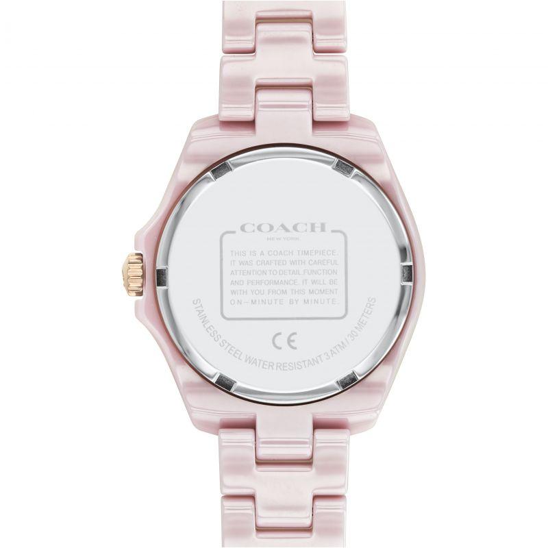 Coach Preston Pink Blush Ceramic Bracelet Women's Watch 14503463 - Watches of America #3