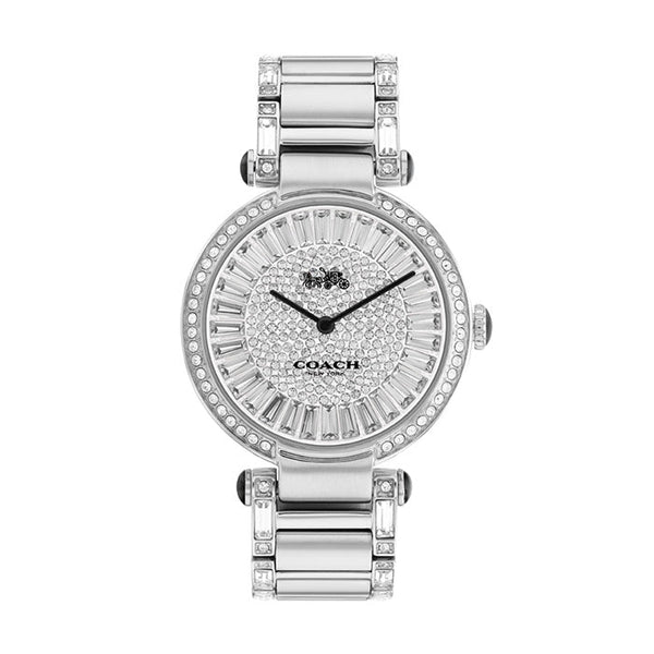 Coach Cary Crystal Silver Women's Watch  14503834 - Watches of America