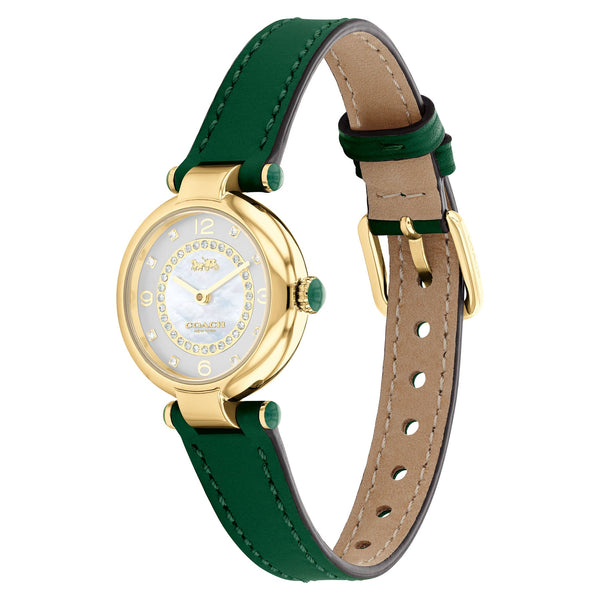 Coach Cary Green Leather Strap Women's Watch 14503894 - Watches of America #2